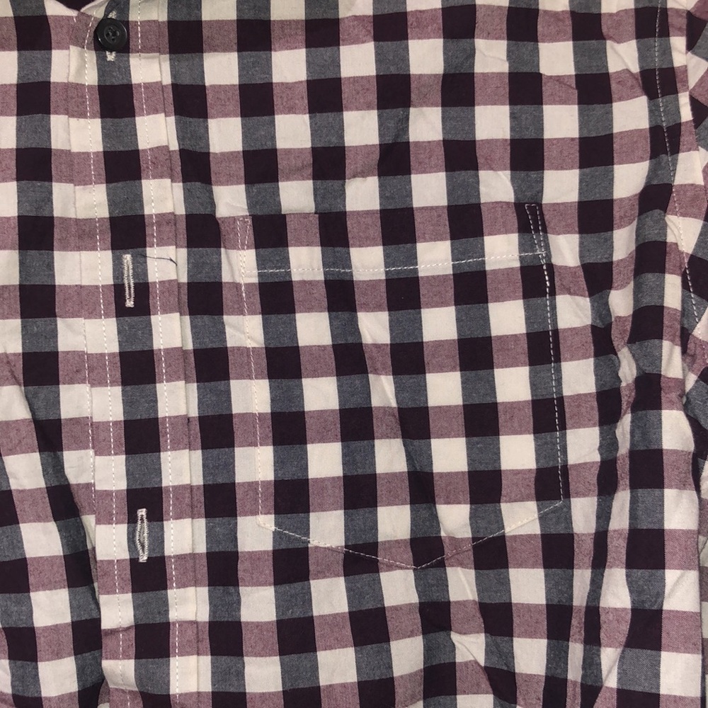 Aeo Checkered Button Down - image 3
